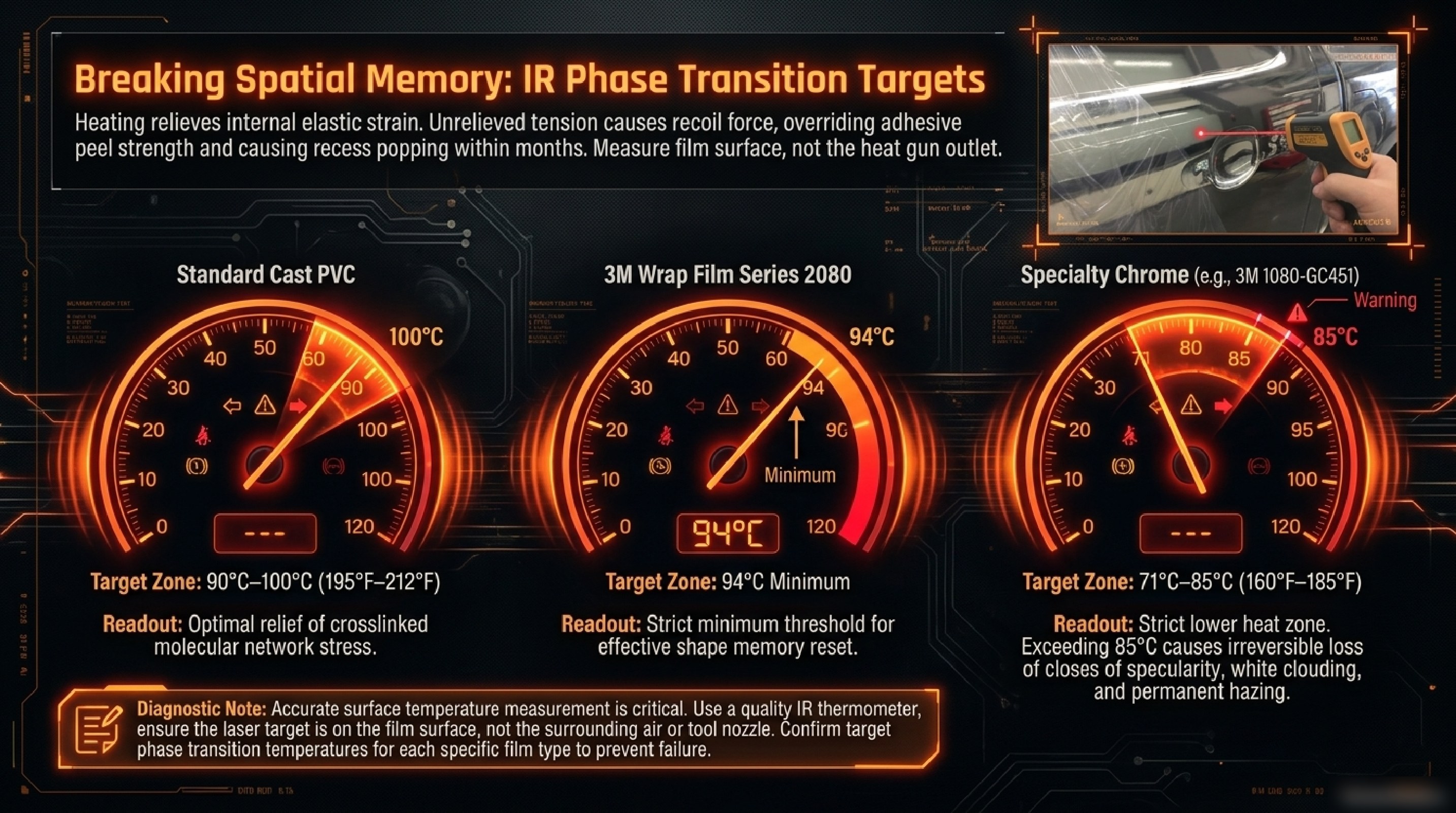 IR phase transition targets