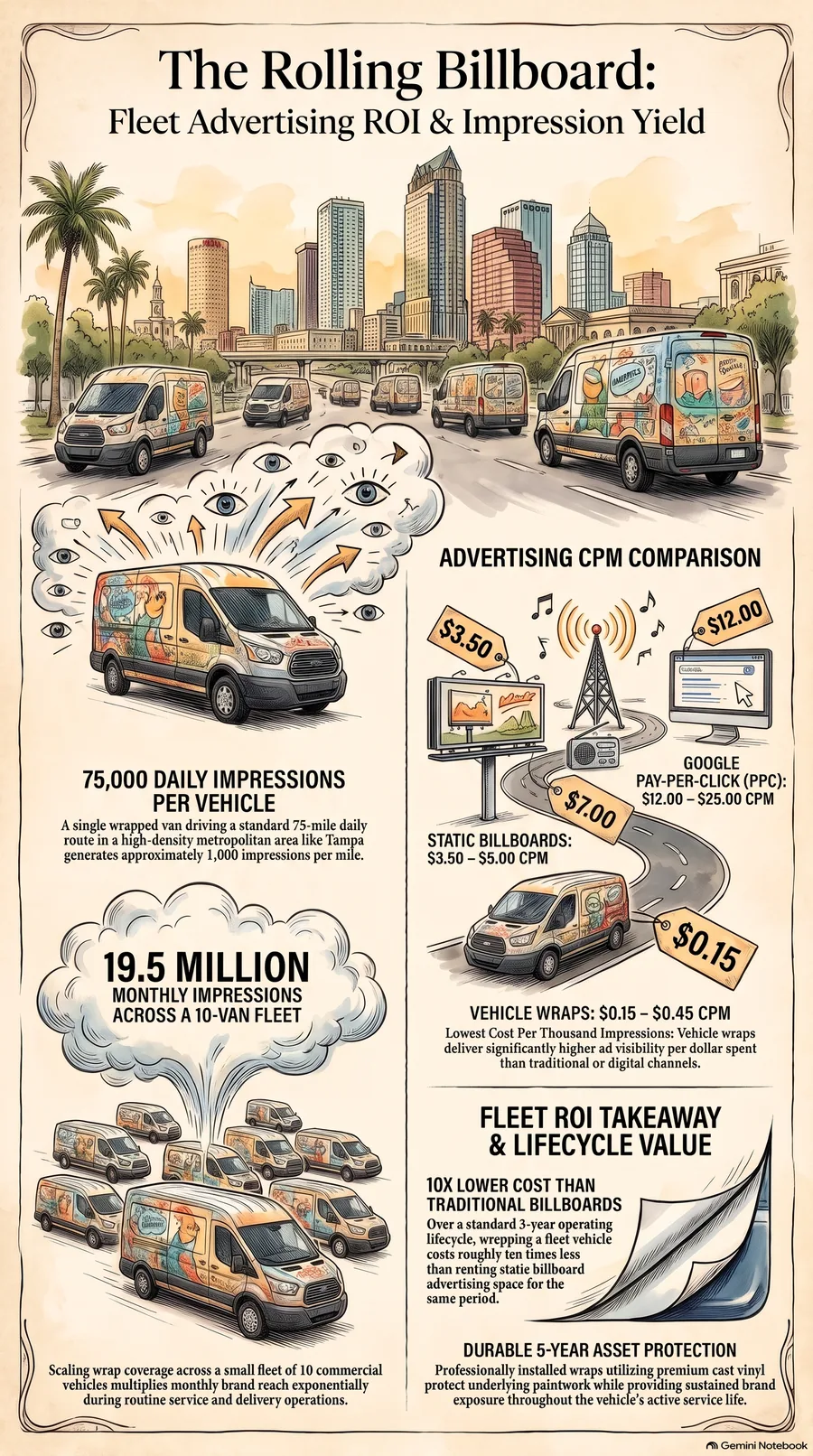 Fleet advertising ROI